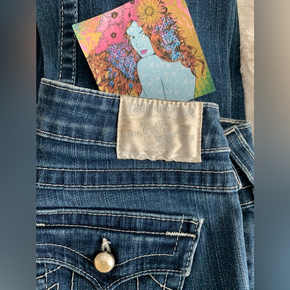 USA | True Religion Joey Jeans | low-cut/flare sz 26 | rare & perfect condition! - Picture 2 of 15